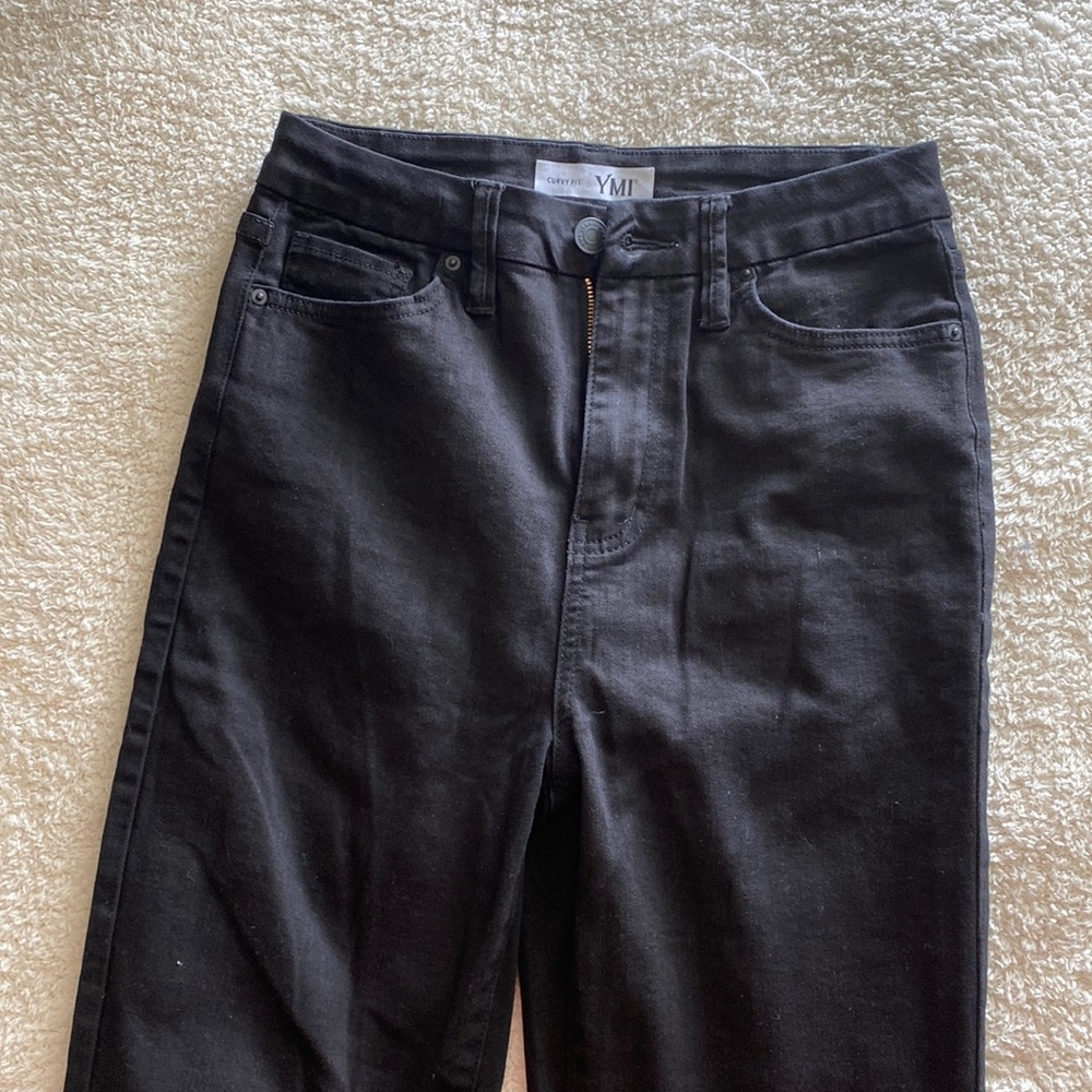Black High Waisted Flare Jeans